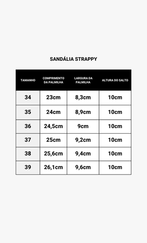 Sandália Strappy Preta