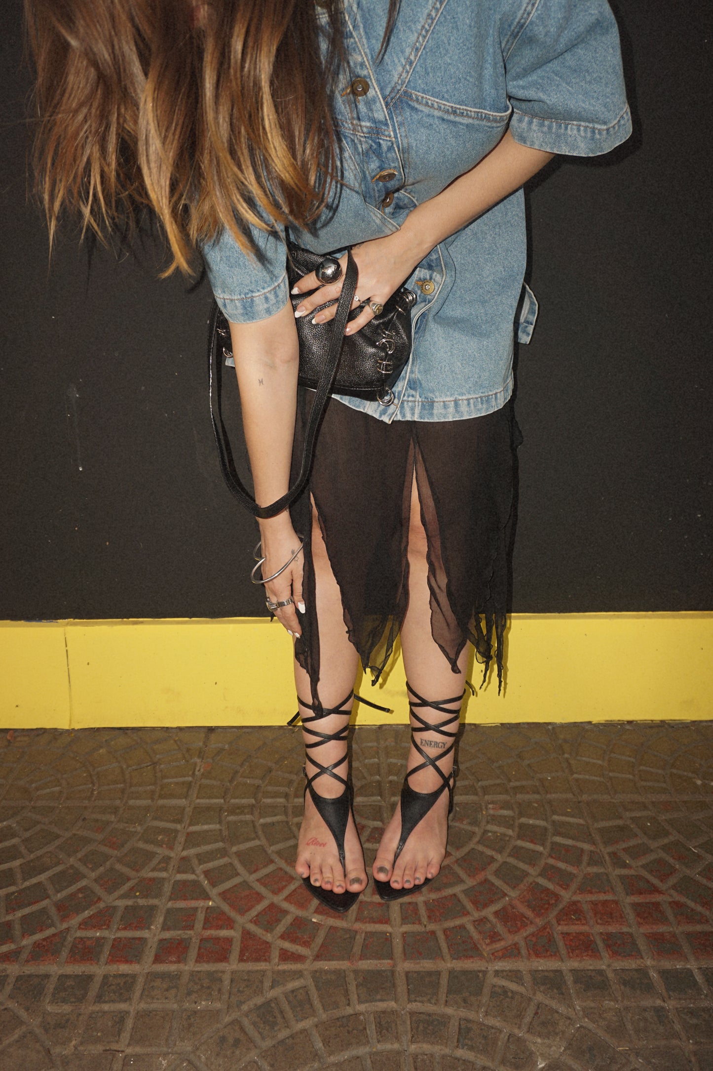 Rasteira Strappy Preta