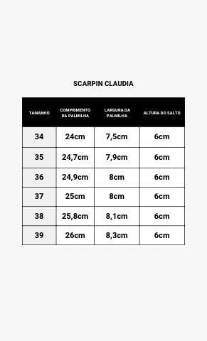 Scarpin Claudia Preto