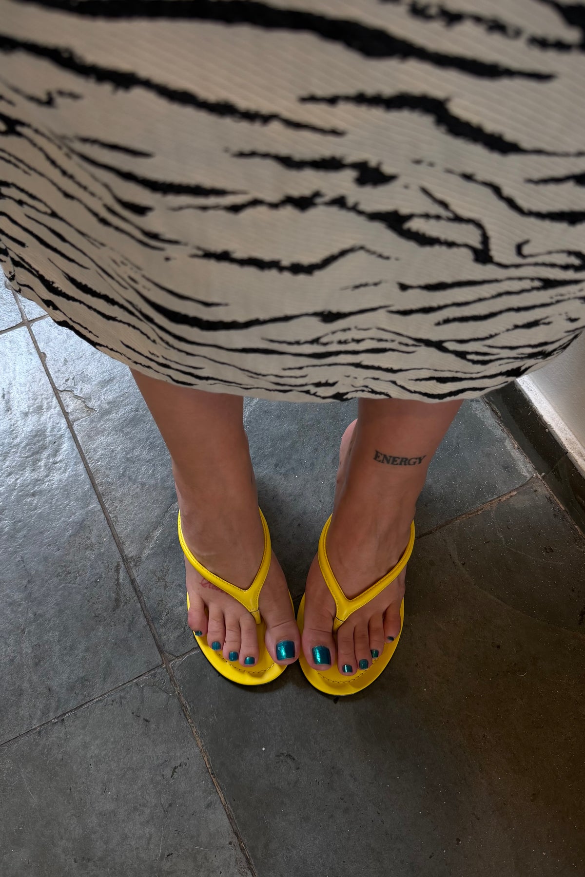 Tamanco Flip Amarelo