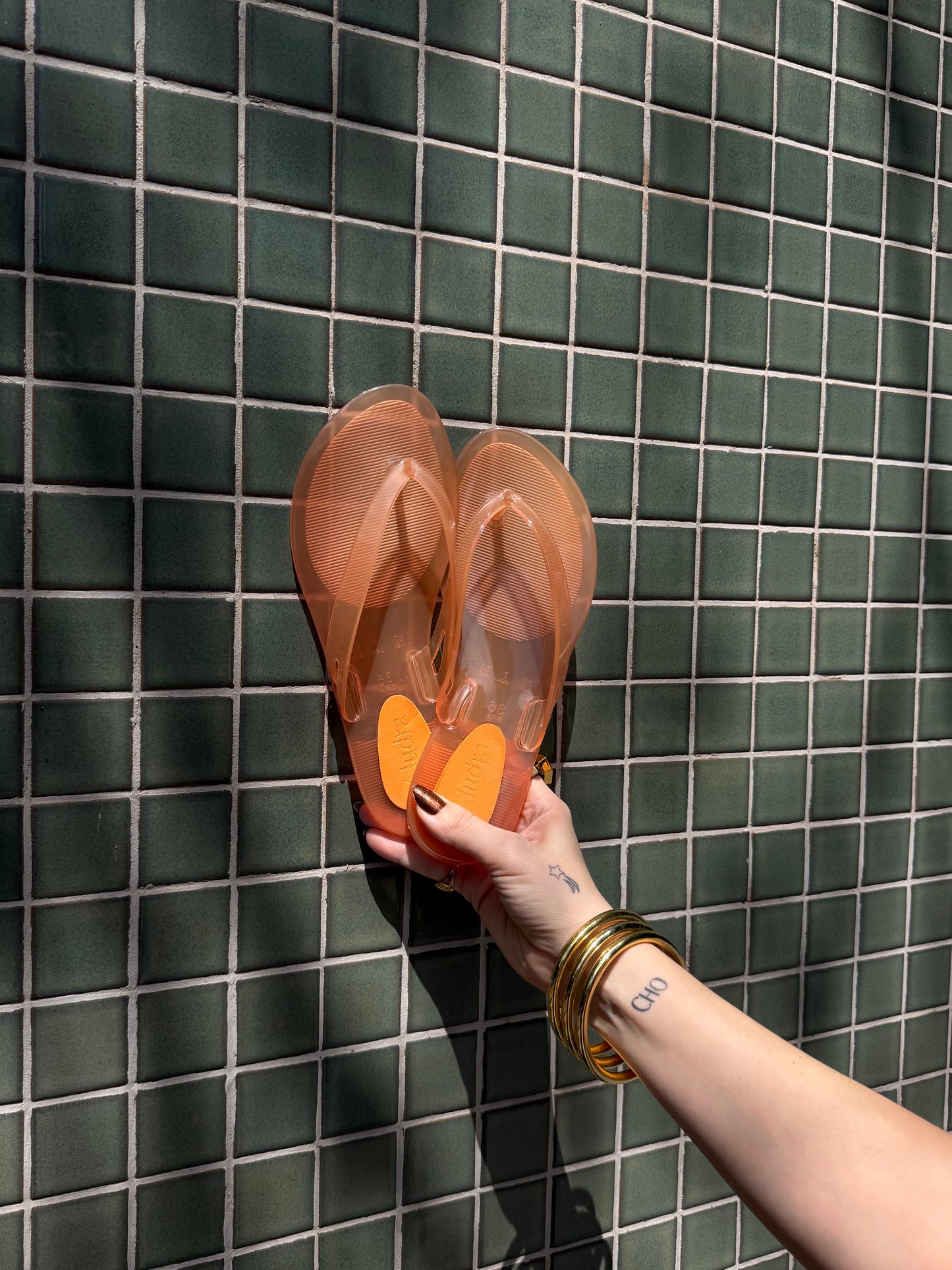Chinelo Jelly Laranja
