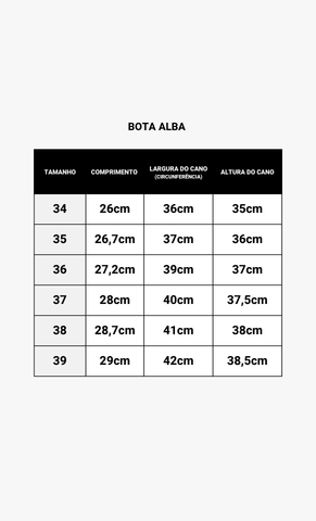 Bota Alba Preta