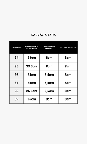 Sandália Zara Preta