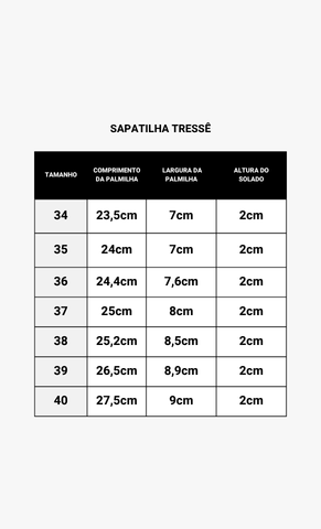 Sapatilha Tressê Cru